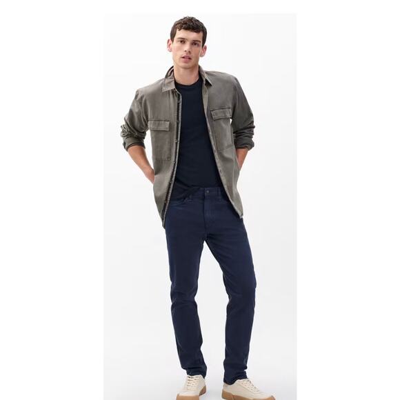 Mens rag & bone Fit 2 Aero Stretch Slim Fit Jeans in Navy Size 34X32 $200 - Picture 1 of 6